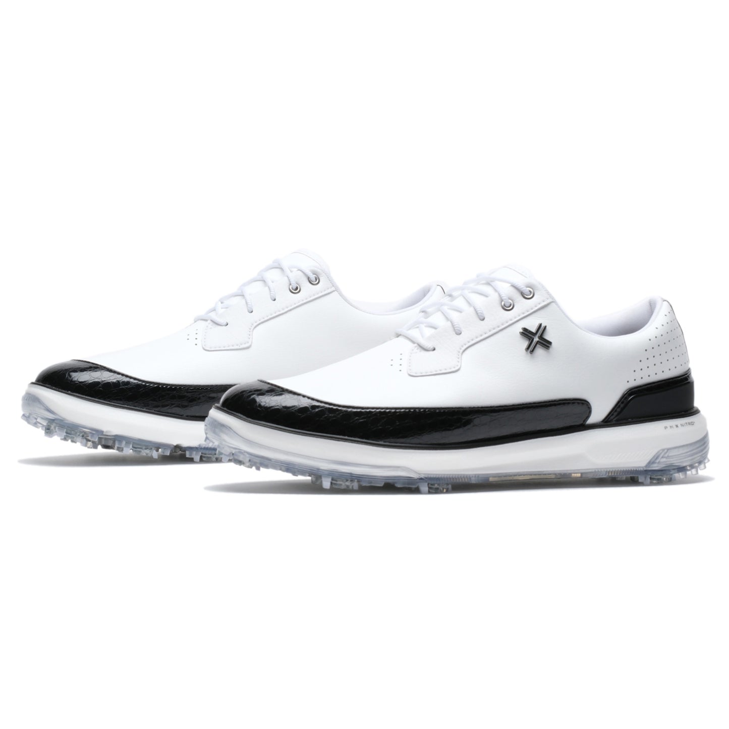 PAYNTR Moving Day SC RS "Gators" Spiked Golf Shoes - White & Black