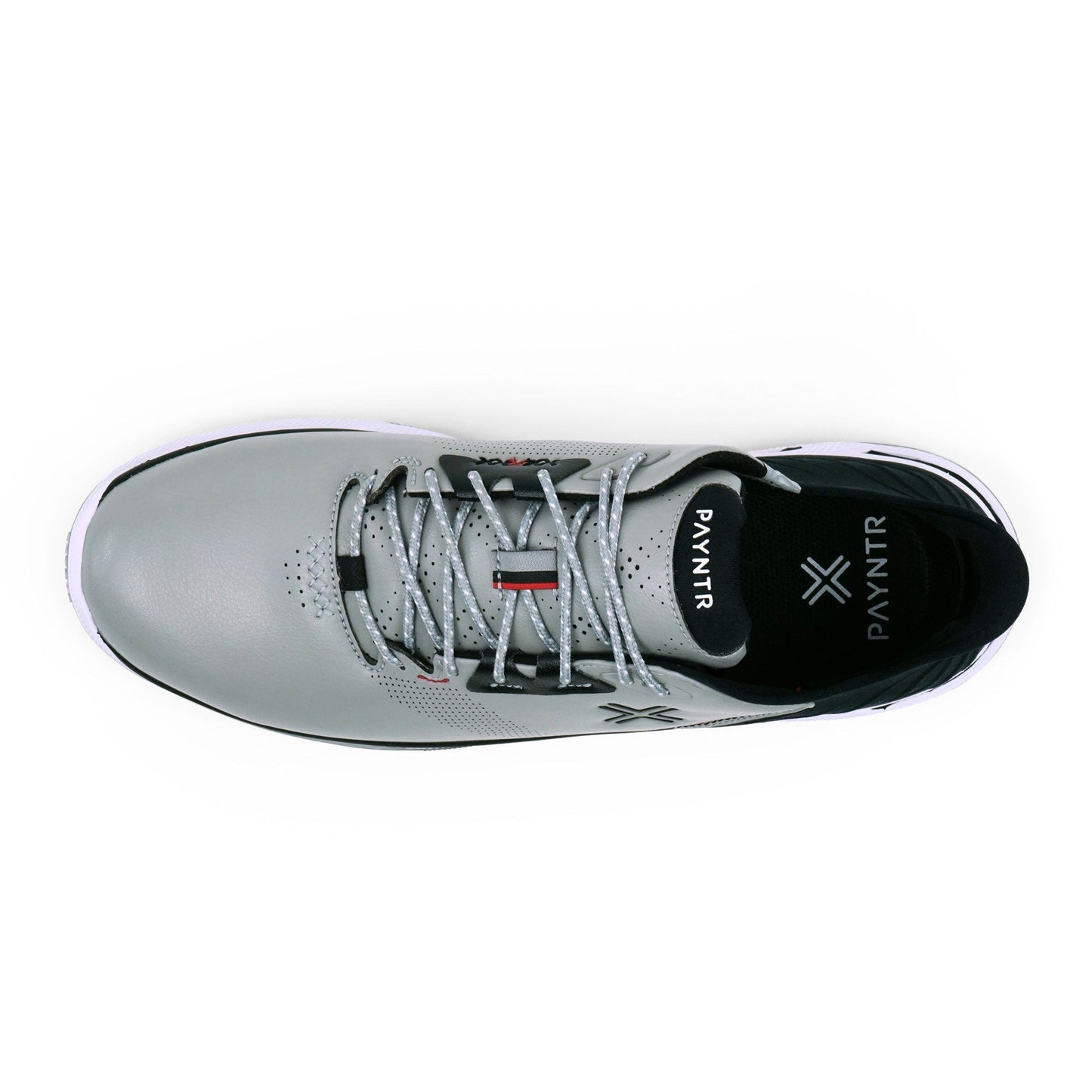 PAYNTR X-004 RS Spiked Golf Shoe (Grey/Black) - Top
