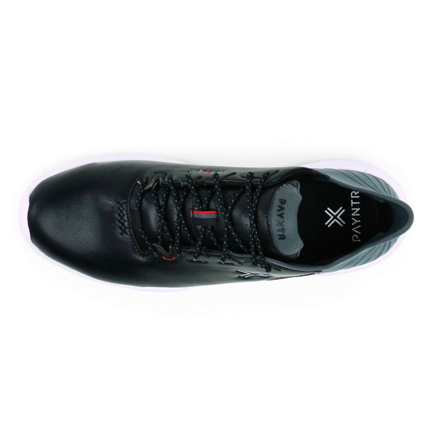 PAYNTR X-005 F Spikeless Golf Shoe (Black/Grey) - Top