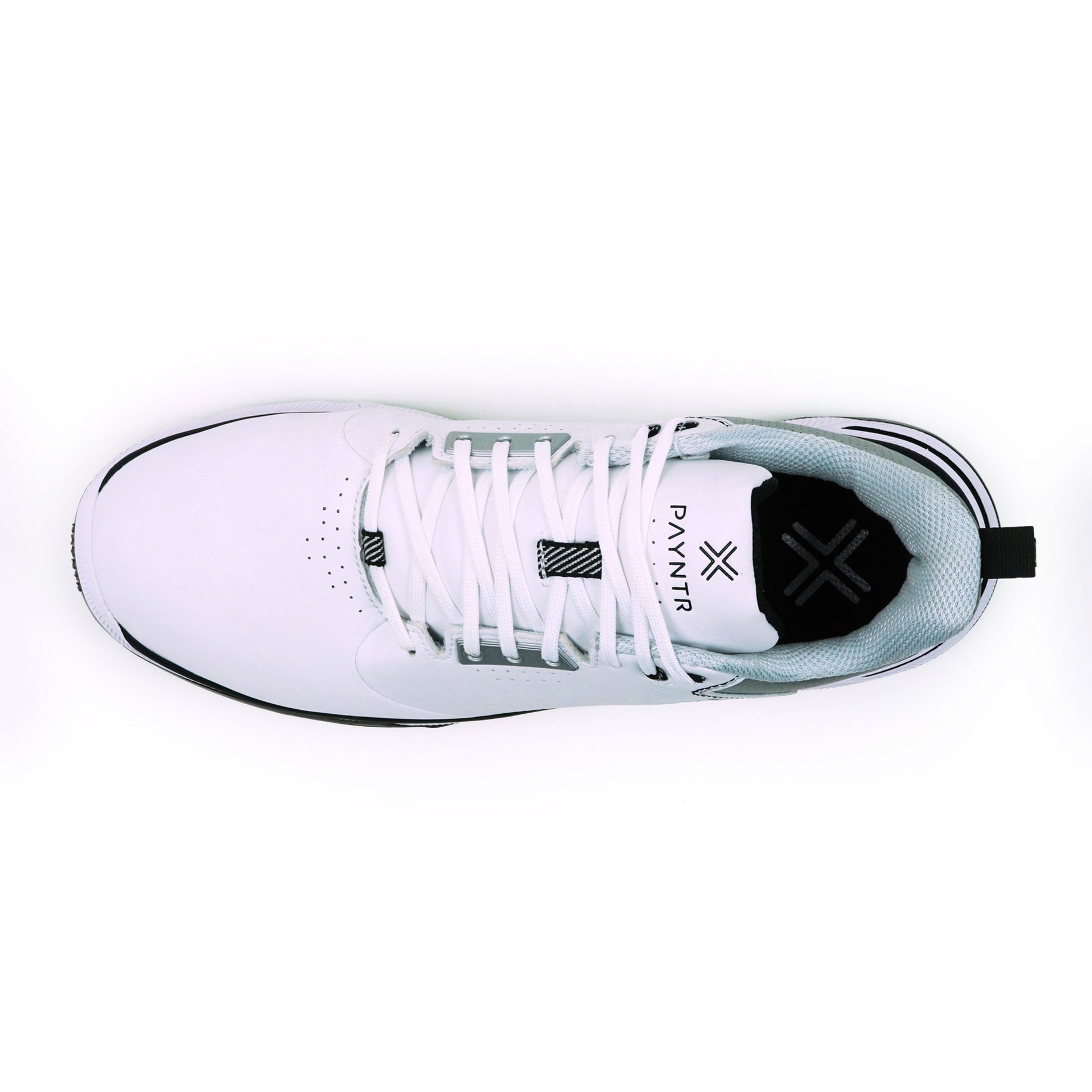 PAYNTR X-006 RS Spiked Golf Shoe (White) - Top