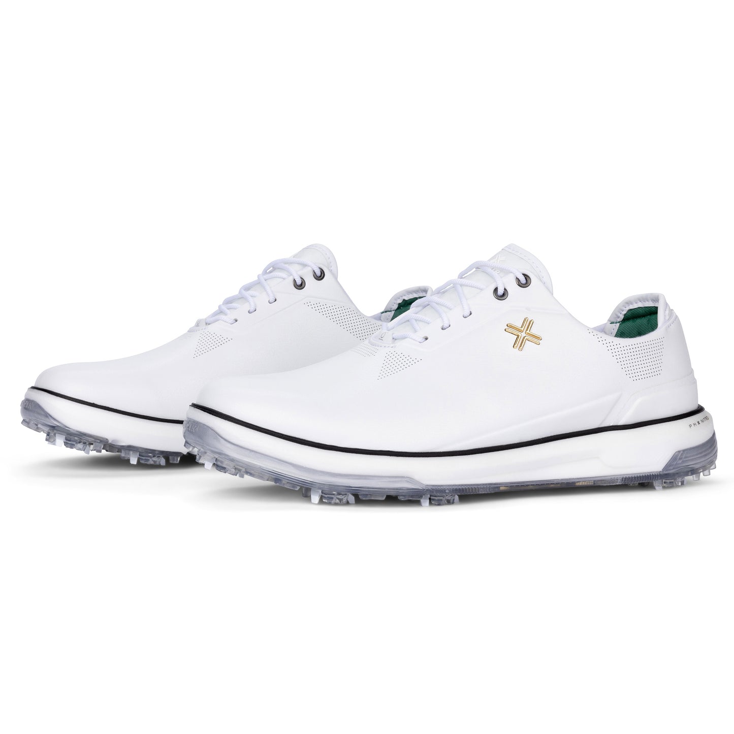 PAYNTR Eighty Seven SC Spiked Golf Shoes - White & Gold