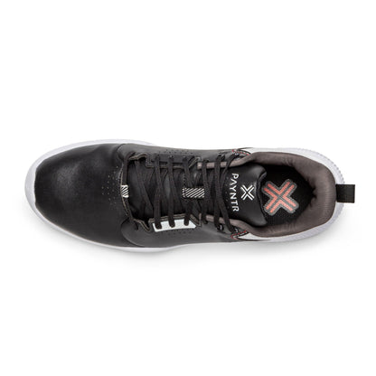 PAYNTR X-003 F Spikeless Golf Shoes (Black/White) - Top