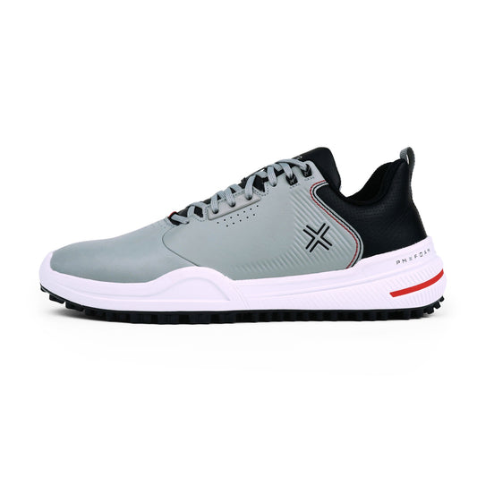 PAYNTR X-003 F Spikeless Golf Shoes (Grey/Black) - Side