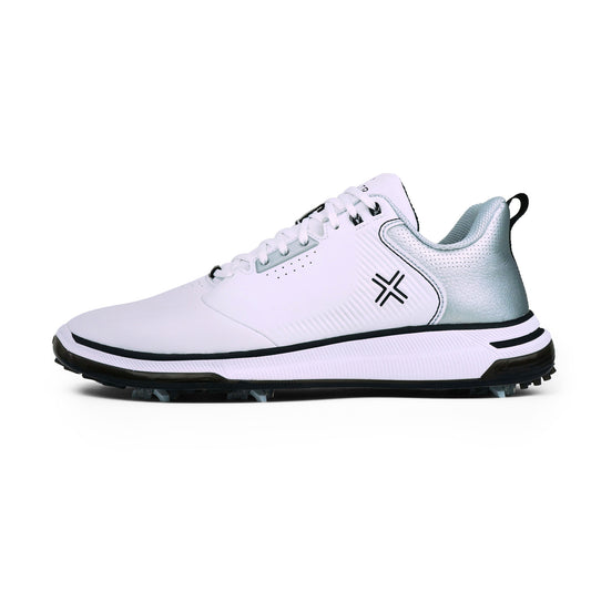 PAYNTR X-006 RS Spiked Golf Shoe (White) - Side