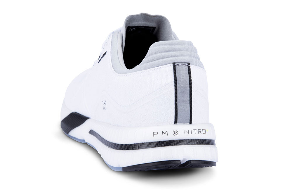 Heel and midsole of the PAYNTR Trainer-X showcasing the responsive cushioning