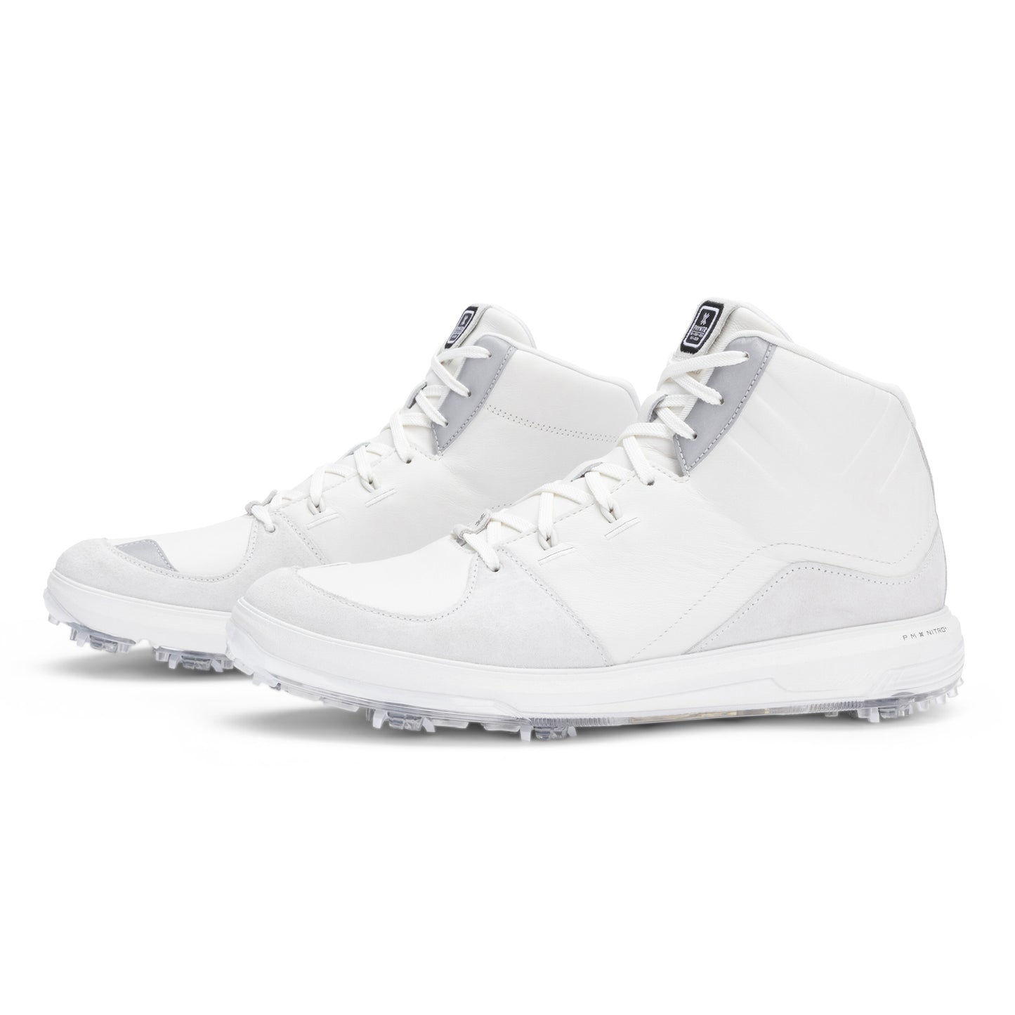 PAYNTR Sport Mid LE RS Spiked Golf Shoes - White