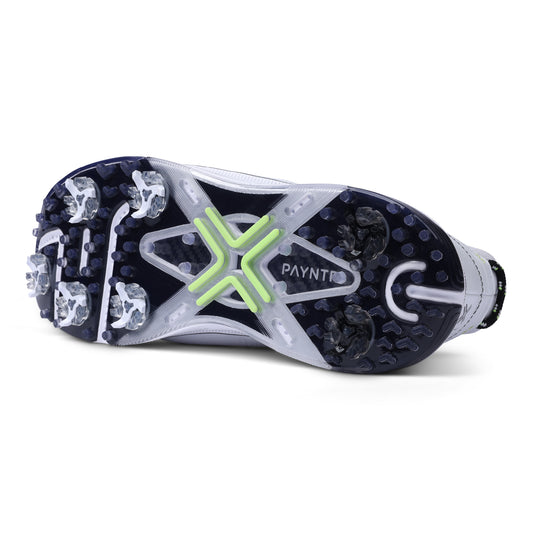 PAYNTR X Tour Proto RS Spiked Golf Shoes - White & Black