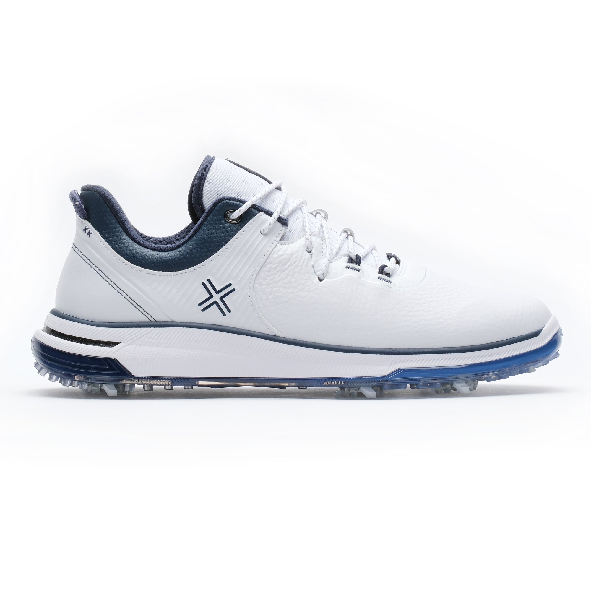 PAYNTR X Tour Proto RS Spiked Golf Shoes - White & Blue – PAYNTR